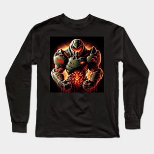 Doom Guy Bloody Fist Long Sleeve T-Shirt